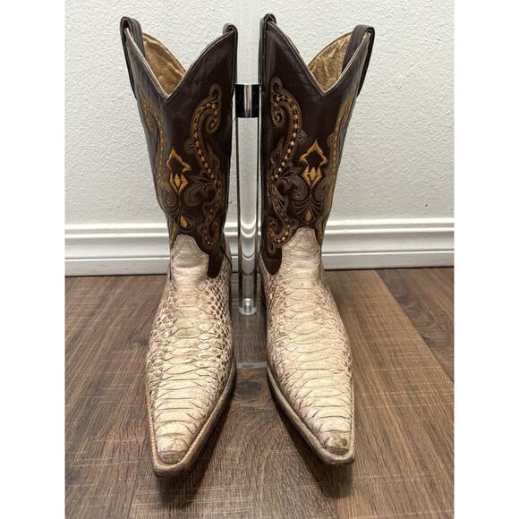 80'S VINTAGE PASTIZAL WESTERN BOOTS GENUINE OSTRICH US Men’s 12 - Picture 1 of 9